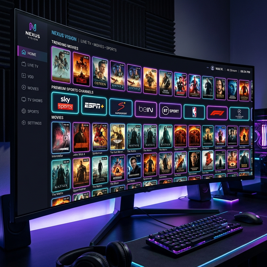 Massive IPTV VOD & Channel Library Interface